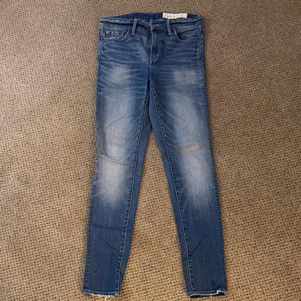 Treasure & Bond Distressed Medium Blue Skinny Jeans